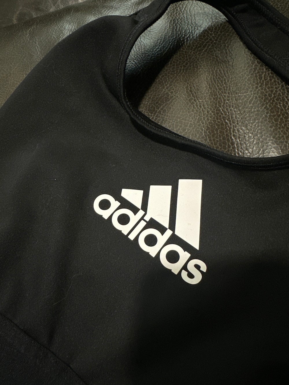 Adidas Black Sports Bra with Mesh Racerback